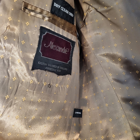 Harris Tweed Mens Blazer Beige Wool 2 Button Half Lined Jacket Sport Coa… - Picture 7 of 12